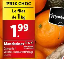 Lidl Mandarines offre