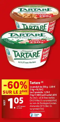 Lidl Tartare offre