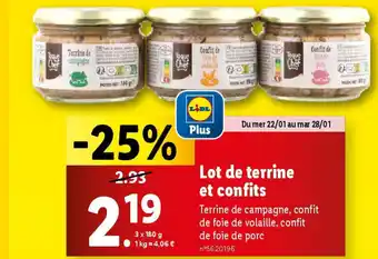 Lidl Lot de terrine et confits offre