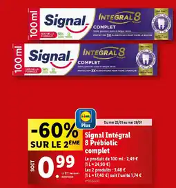 Lidl Signal integral 8 prebiotic complet offre