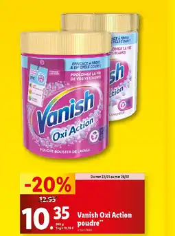 Lidl Vanish oxi action poudre offre