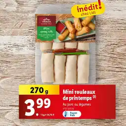 Lidl Mini rouleaux de printemps offre