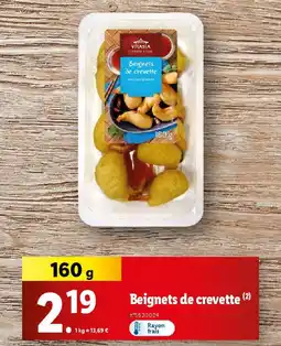 Lidl Beignets de crevette offre