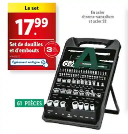 Lidl Parkside set de douilles et d embouts offre