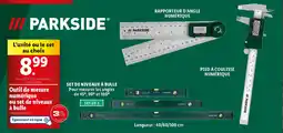 Lidl Parkside outil de measure numerique out set de niveaux a bulle offre