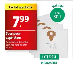 Lidl Parkside sacs pour aspirateur offre