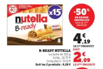 Super U NUTELLA B-ready offre