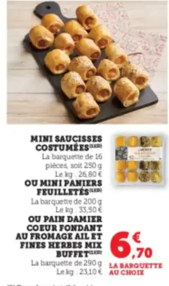 Super U Mini saucisses costumées offre