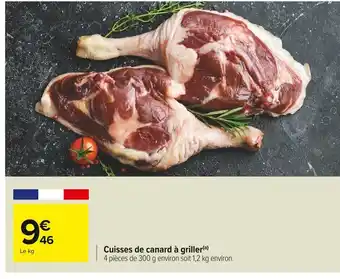 Carrefour Market Cuisses de canard à griller offre