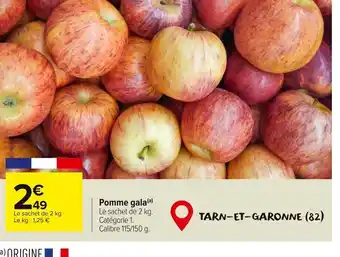 Carrefour Market Pomme gala offre