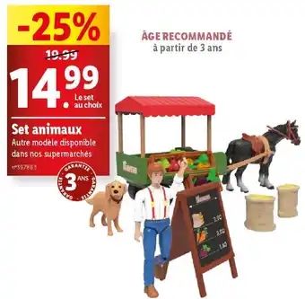 Lidl Set animaux offre