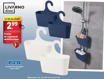 Lidl LIVARNO home Paniers de rangement multifonctions offre