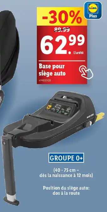 Lidl Base pour siège auto offre