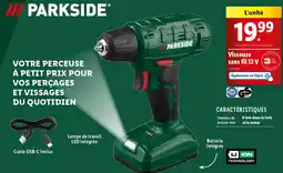 Lidl PARKSIDE® Visseuse sans fil 12 V offre
