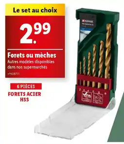 Lidl Forets ou mèches offre