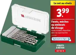 Lidl Forets, mèches ou embouts de vissage offre