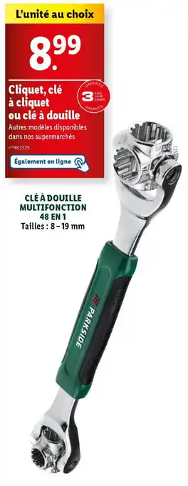 Lidl Cliquet, clé à cliquet ou clé à douille offre