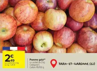 Carrefour Pomme gala offre