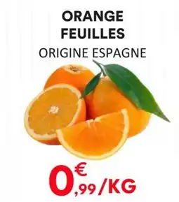 Hmarket Orange feuilles offre