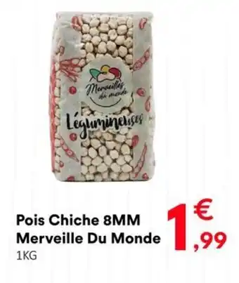 Hmarket Pois chiche 8mm merveille du monde offre