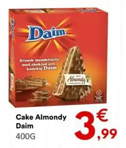 Cake almondy daim