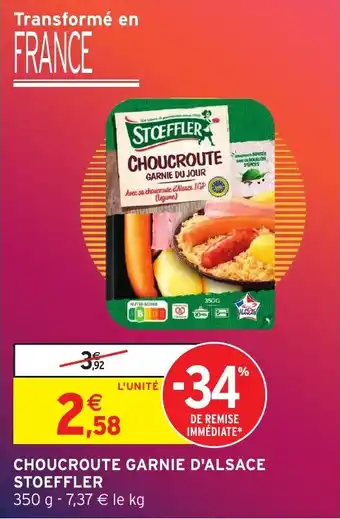 Intermarché Express Choucroute garnie d'alsace stoeffler offre