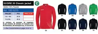 Uhlsport Score 26 classic jacket offre