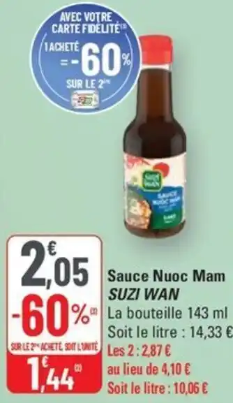 G20 Suzi wan sauce nuoc mam offre