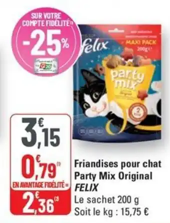 G20 Felix friandises pour chat party mix original offre