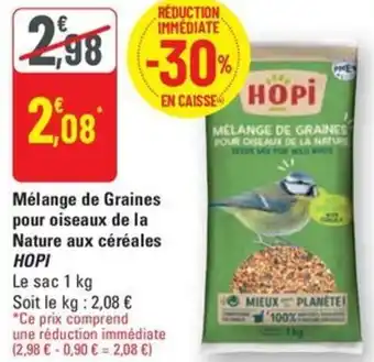 G20 Hopi melange de graines pour osseaux de la nature aux cereales offre