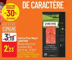 G20 Labeyrie chorizo pata negra offre