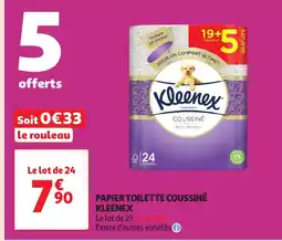 Auchan KLEENEX Papier toilette coussin offre