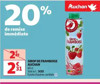 Auchan AUCHAN Sirop de framboise offre