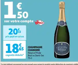 Auchan CHANOINE Champagne offre