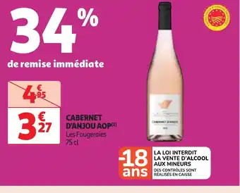 Auchan Cabernet d'anjou aop offre