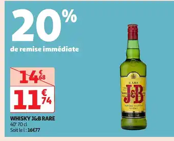 Auchan J&B Rare whisky offre