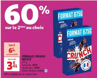 Auchan Céréales crunch nestlé offre