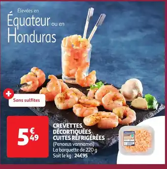 Auchan Crevettes décortiquées cuites réfrigérées offre