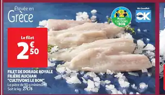 Auchan Filet de dorade royale filiere auchan offre