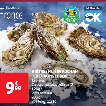 Auchan Huîtres filière auchan cultivons le bon offre