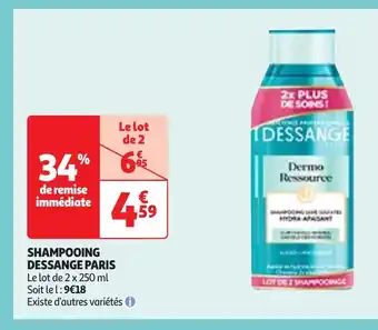 Auchan DESSANGE PARIS Shampooing offre