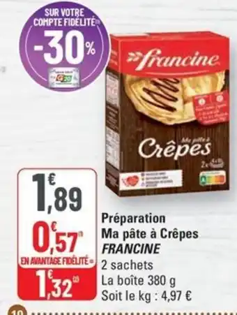 G20 Francine preparation ma pate crepes offre