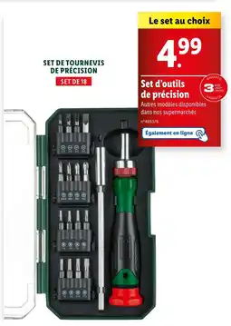 Lidl Set de tournevis de précision offre