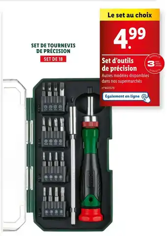 Lidl Set de tournevis de précision offre