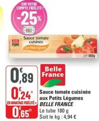 G20 Belle france sauce tomate cuisinee aux petits legumes offre