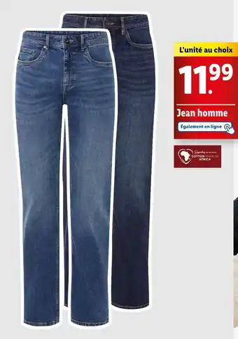 Lidl Jean homme offre