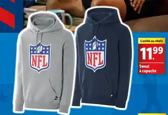 Lidl NFL Sweat à capuche offre