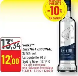 G20 Eristoff original vodka offre