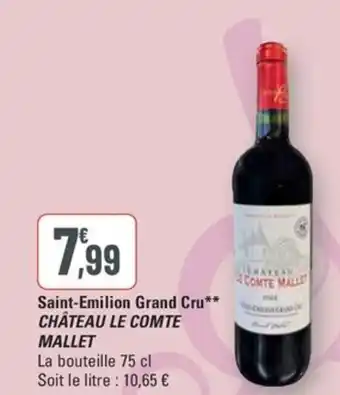 G20 Chateau le comte mallet saint emilion grand cru offre