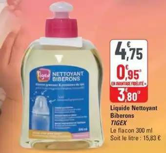 G20 Tigex liquide nettoyant biberons offre